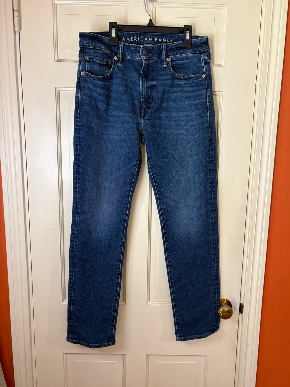 American Eagle Slim Straight Jeans Men's 31x32 Blue Denim Next level Airflex
